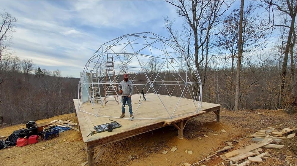 We Escaped Homelessness in L.A. and Built an Off-Grid Dome Home—the Nearest Grocery Store Is 5 Hours Away but We've Never Been Happier