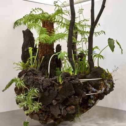 Of-A Reimagines Indoor Gardens as Geological and Futuristic Living Objects at Chelsea Flower Show
