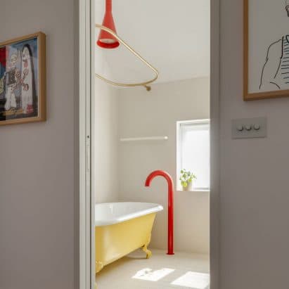 Eight Interiors with Colourful Tapware That Puts the Fun in Functional