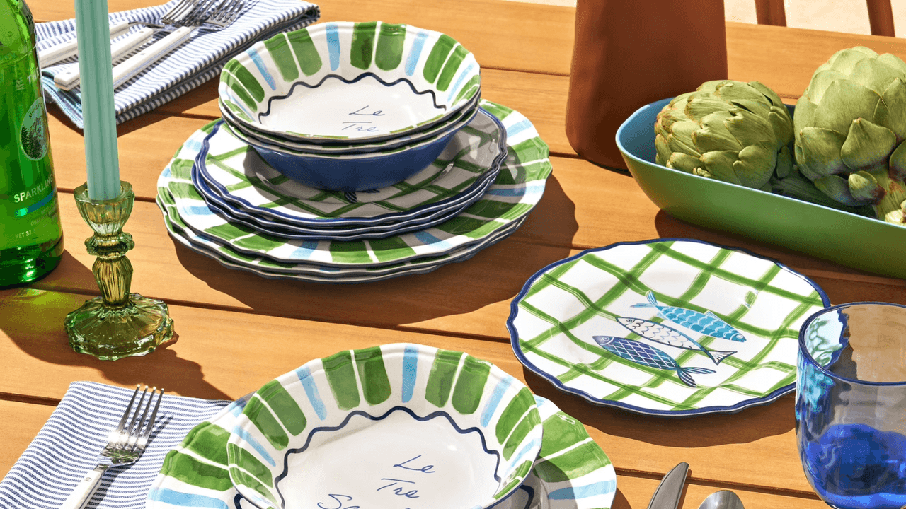 I Used to Think Melamine Dinnerware Was Basic – But Drew Barrymore's New Playfully Chic Walmart Collection Is Perfect for Summer Hosting