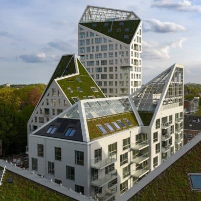 MVRDV Tops 'Polite Yet Radical' Eindhoven Housing with Angular Roofs