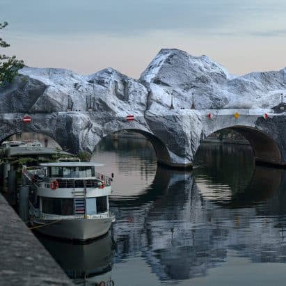 Wind Damage Delays Opening of JR's Pont Neuf Inflatable Installation in Paris