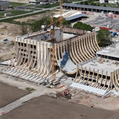 BIG's Eve Music Hall in Croatia: A Tent-Like Architectural Marvel Under Construction
